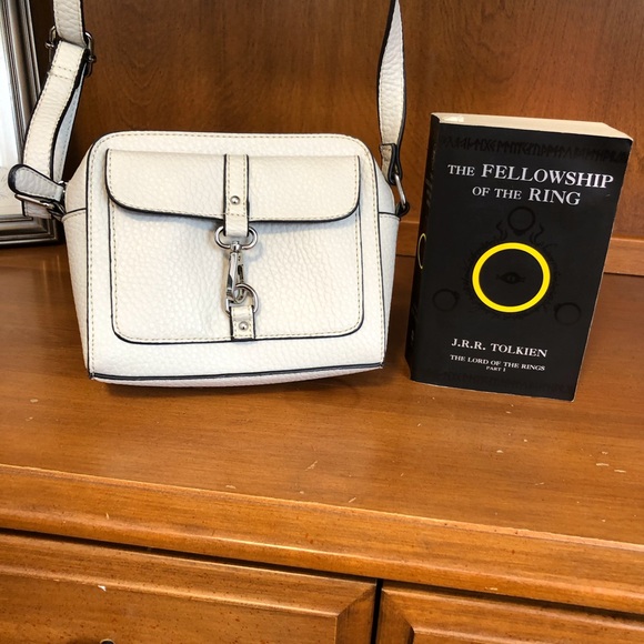 Cream faux leather cross body bag - Picture 6 of 7